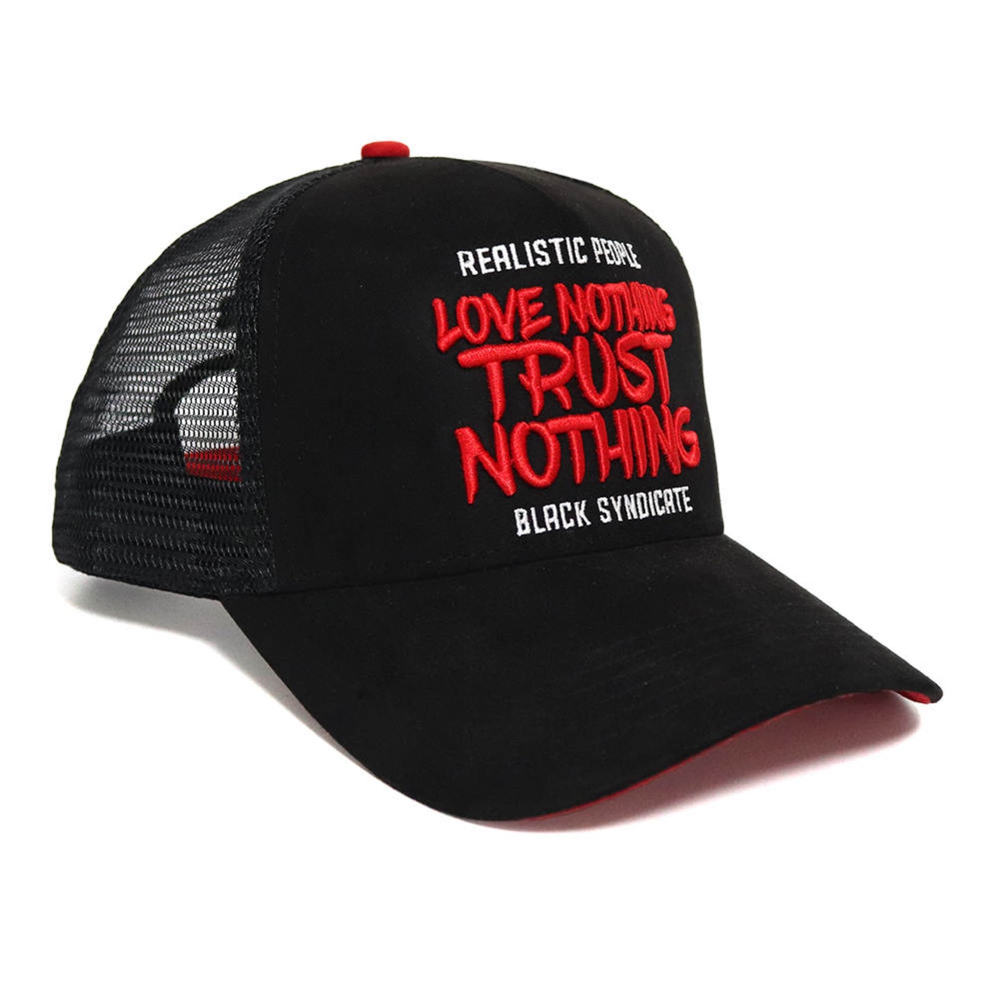 "Love Nothing Trust Nothing" Black Trucker "Suede"  “LIMITED EDITION”